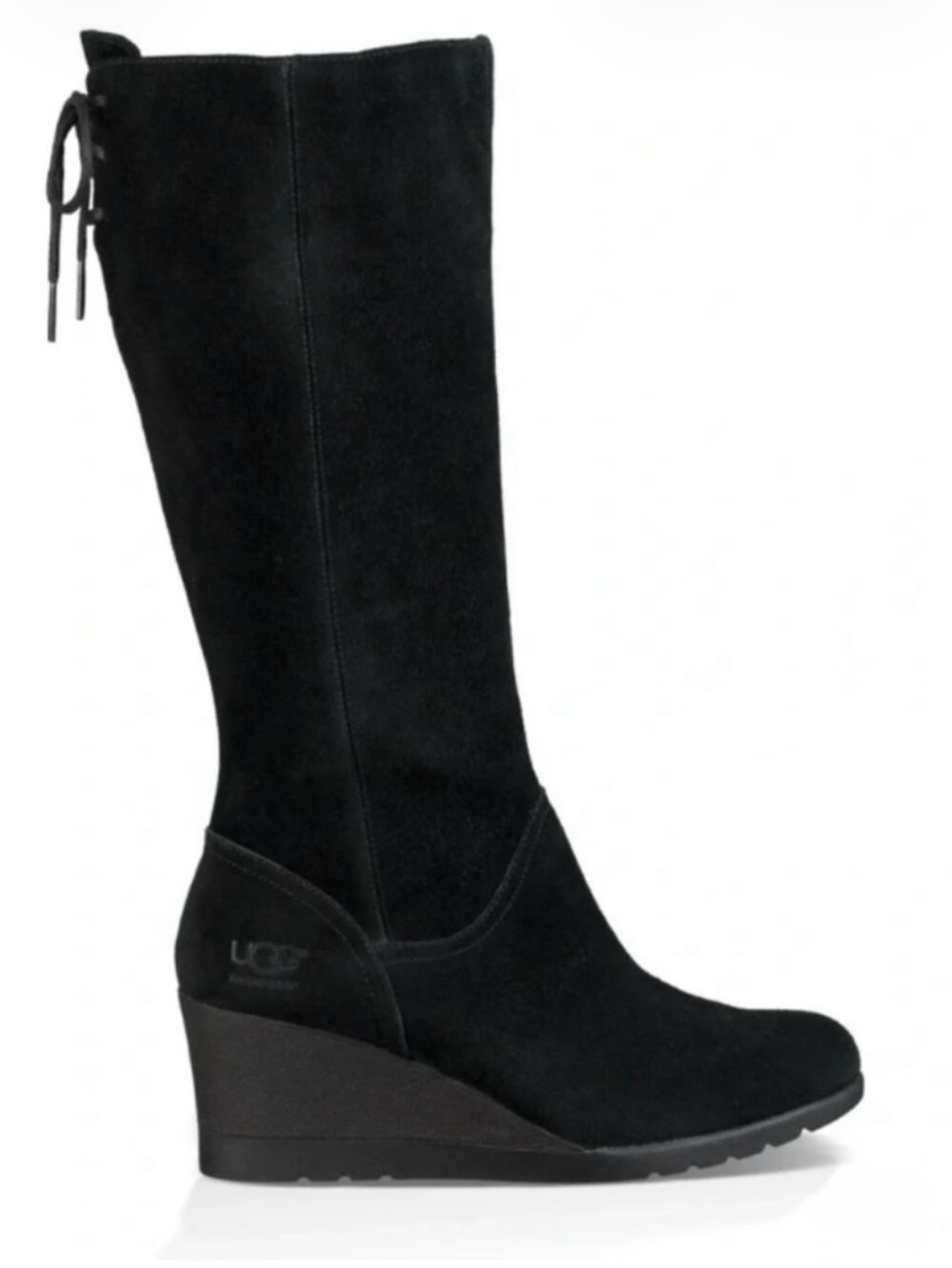 UGG Dawna Suede Waterproof Tall Wedge Boot size 8